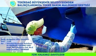 Büyükşehir Balıkçılara Destek Olmaya Devam Ediyor