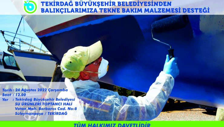 Büyükşehir Balıkçılara Destek Olmaya Devam Ediyor