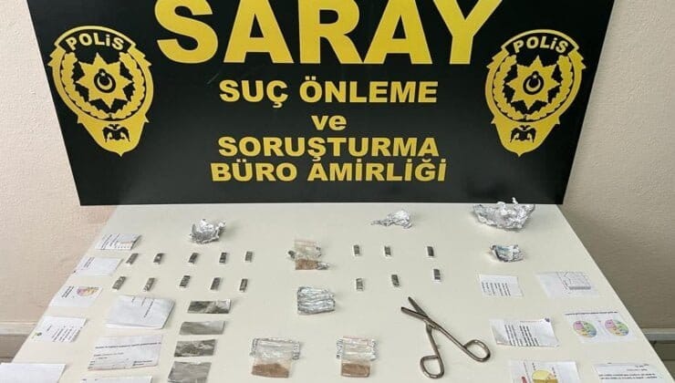 Saray’da polis uyuşturucuya geçit vermiyor