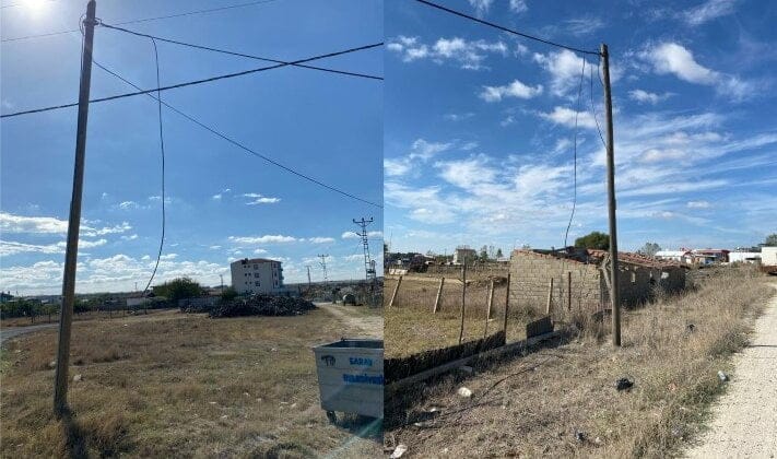 Üç aydır kopan tellerin onarılmasını bekliyorlar