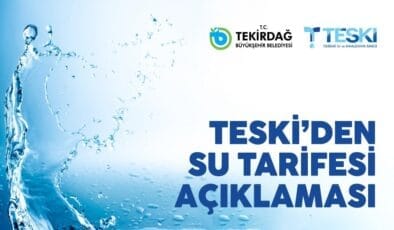 TESKİ’den Su Tarifesi Açıklaması