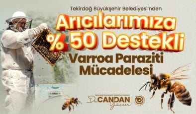 Büyükşehir’den Arıcılığı Tehdit Eden Parazit ile Mücadele Projesi