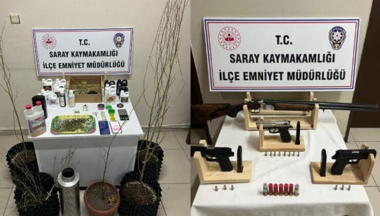 Saray’da uyuşturucu operasyonu: 5 gözaltı