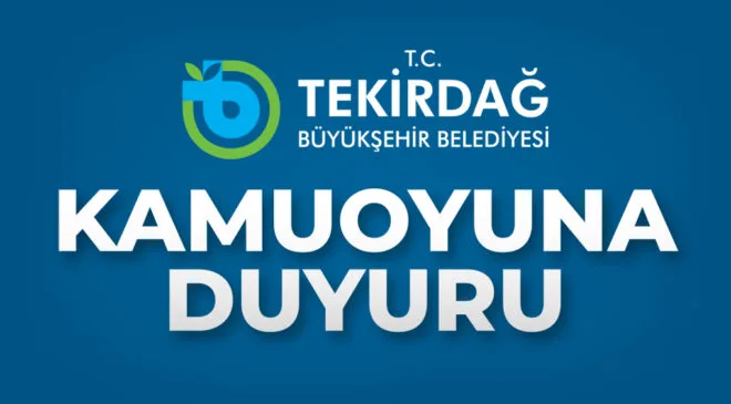 Tekirdağ Büyükşehir Belediyesinden algı operasyonu açıklaması