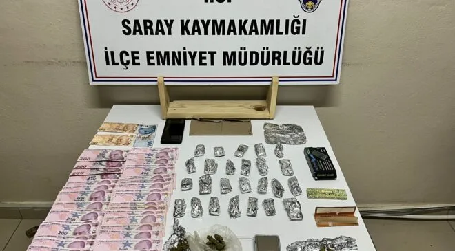 Saray’da polis uyuşturucu ticaretine bir darbe daha indirdi