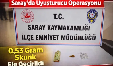 Uyuşturucu Operasyonu: Skunk Maddesi Ele Geçirildi