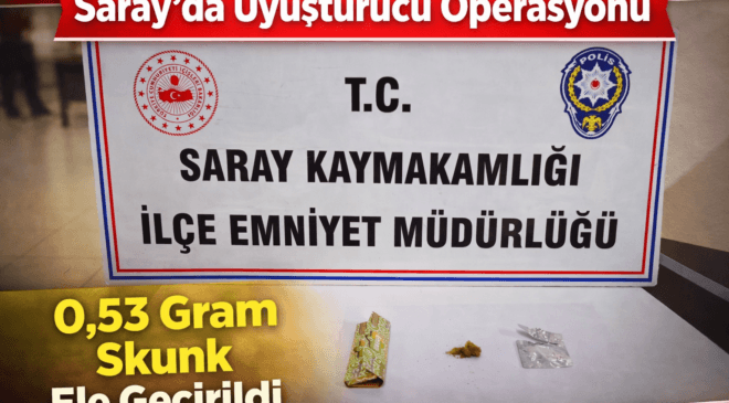 Uyuşturucu Operasyonu: Skunk Maddesi Ele Geçirildi