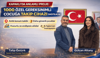 Kapaklı’da Anlamlı Proje: 1000 Özel Gereksinimli Çocuğa Takip Cihazı Dağıtılacak