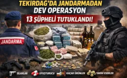 Tekirdağ’da Jandarmadan Dev Operasyon: Mart Ayı Bilançosu Açıklandı
