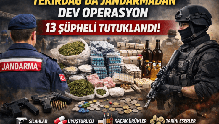 Tekirdağ’da Jandarmadan Dev Operasyon: Mart Ayı Bilançosu Açıklandı