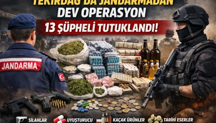 Tekirdağ’da Jandarmadan Dev Operasyon: Mart Ayı Bilançosu Açıklandı