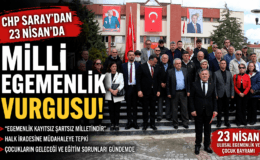 CHP Saray’dan 23 Nisan’da milli egemenlik vurgusu