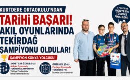Kurtdere Ortaokulu’ndan tarihi başarı: Tekirdağ şampiyonu oldular